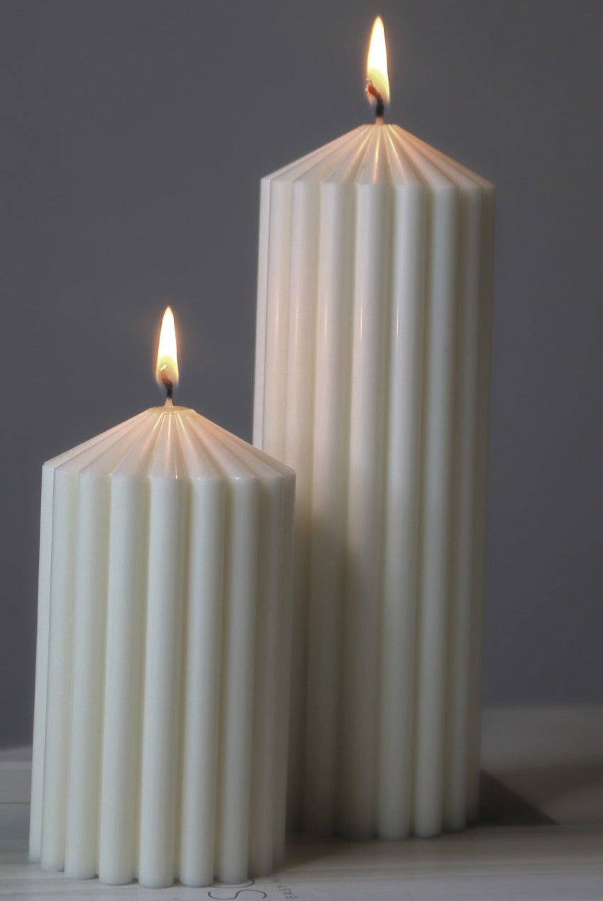 Circus Pillar Candle Moulds 0 - Silicone Mould, Mold for DIY Candles. Created using candle making kit with cotton candle wicks and candle colour chips. Using soy wax for pillar candles. Sold by Myka Candles Moulds Australia