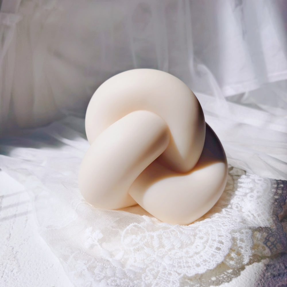 Durable Infinity Knot Candle Mould silicone candle mould by MYKA Candles and Moulds, ideal for resin moulds, soap moulds, and cake mould creations.