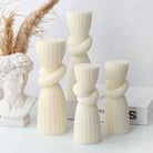 The Knot Pillar Candle Mould silicone candle mould by MYKA Candles and Moulds, a top choice for artistic resin moulds and baking moulds.