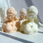 The Lady Justice Candle Mould silicone candle mould by MYKA Candles and Moulds, a must-have for resin moulds and DIY baking mould enthusiasts.