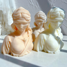 Durable Lady Justice Candle Mould silicone candle mould by MYKA Candles and Moulds, ideal for resin moulds, soap moulds, and cake mould creations.