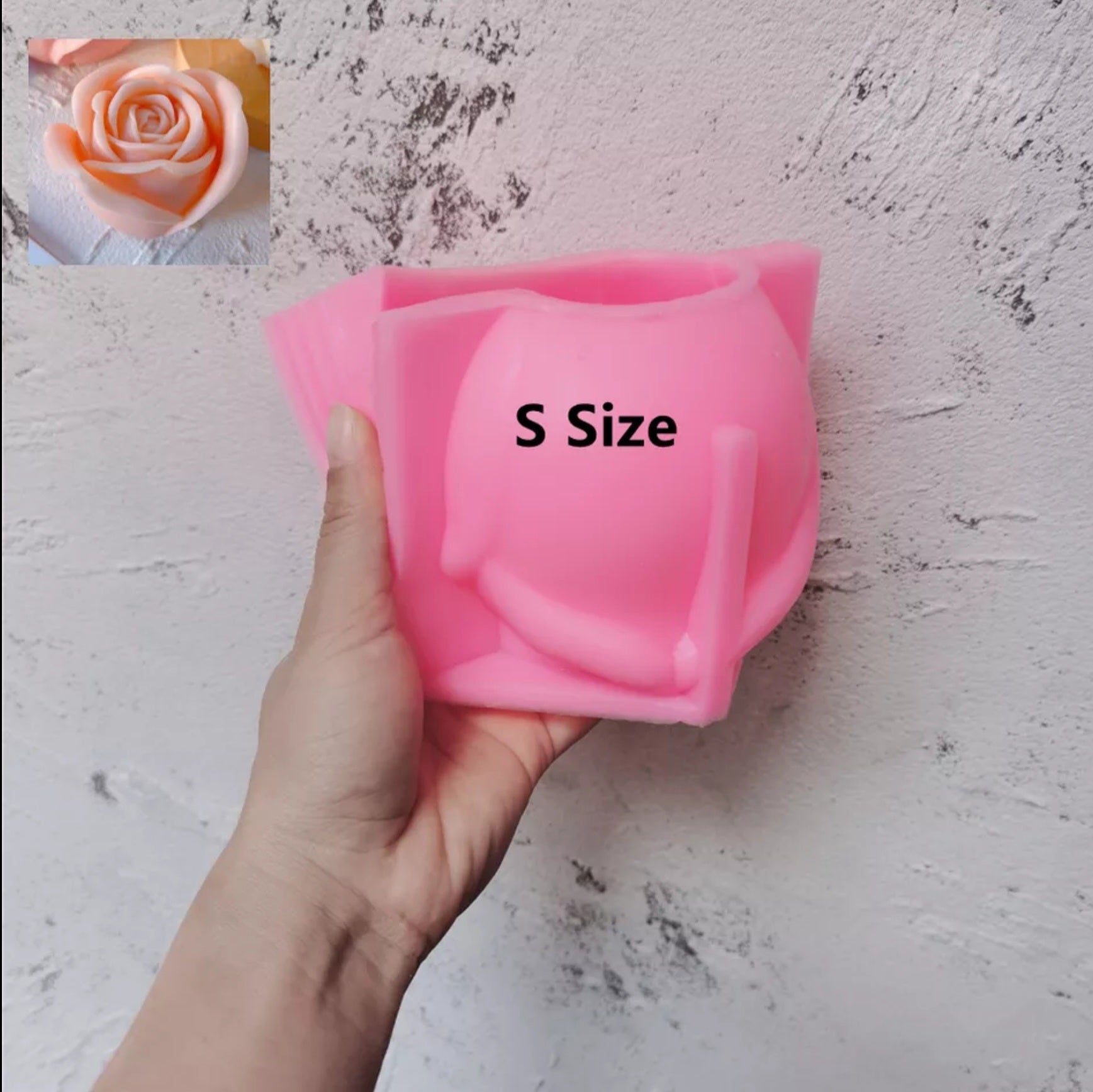 The Large Rose Candle Moulds silicone candle mould by MYKA Candles and Moulds, a must-have for resin moulds and DIY baking mould enthusiasts.
