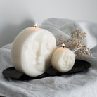 Crafting with the Luna Candle Mould silicone candle mould by MYKA Candles and Moulds, also used for soap, resin, and cake moulds.