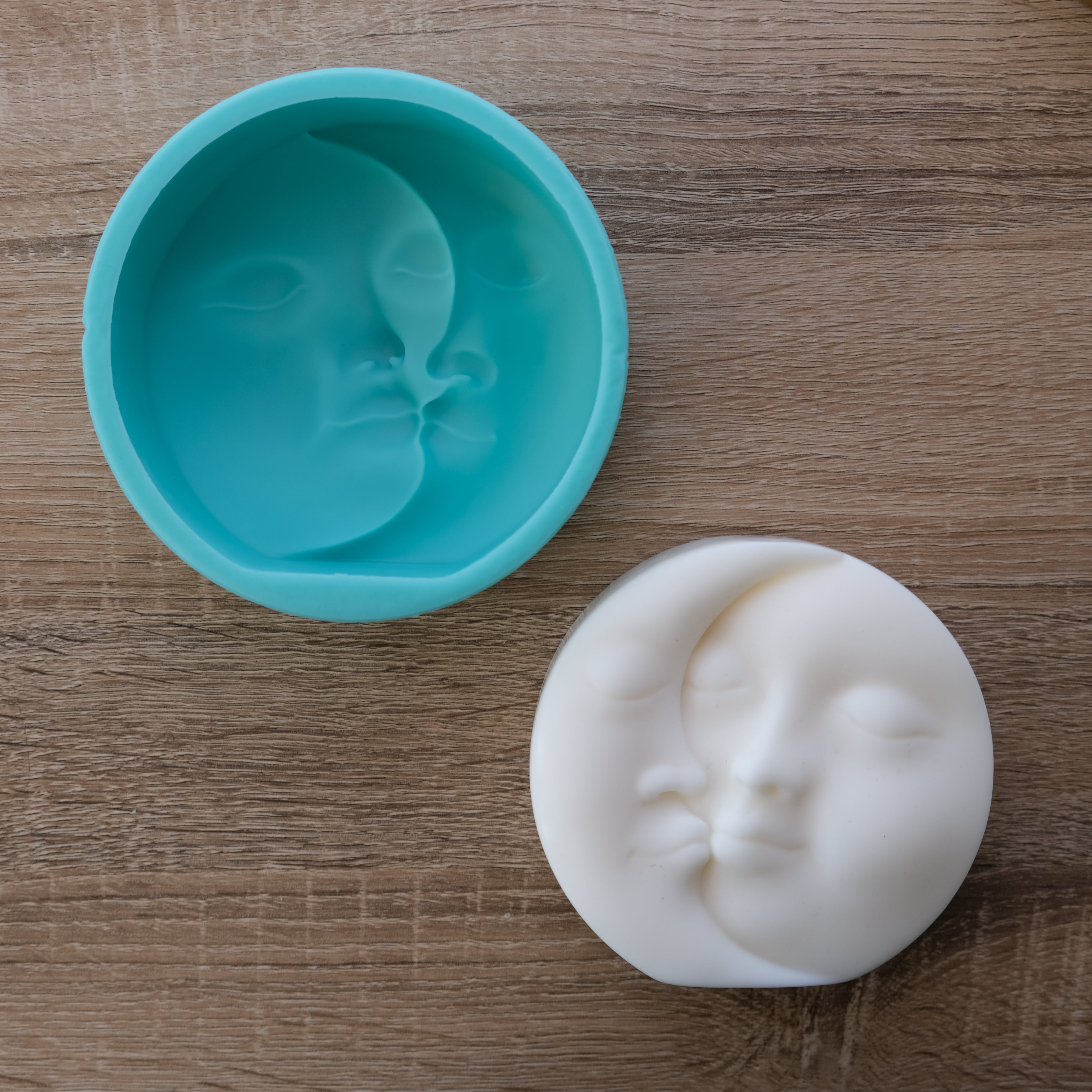 The Luna Candle Mould silicone candle mould by MYKA Candles and Moulds, optimized for professional candle, soap, and cake moulds.