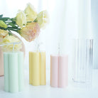An aesthetic Multi-sized Blossom Pillar Candle Moulds silicone candle mould from MYKA Candles and Moulds, perfect for soap, resin, and cake mould art.