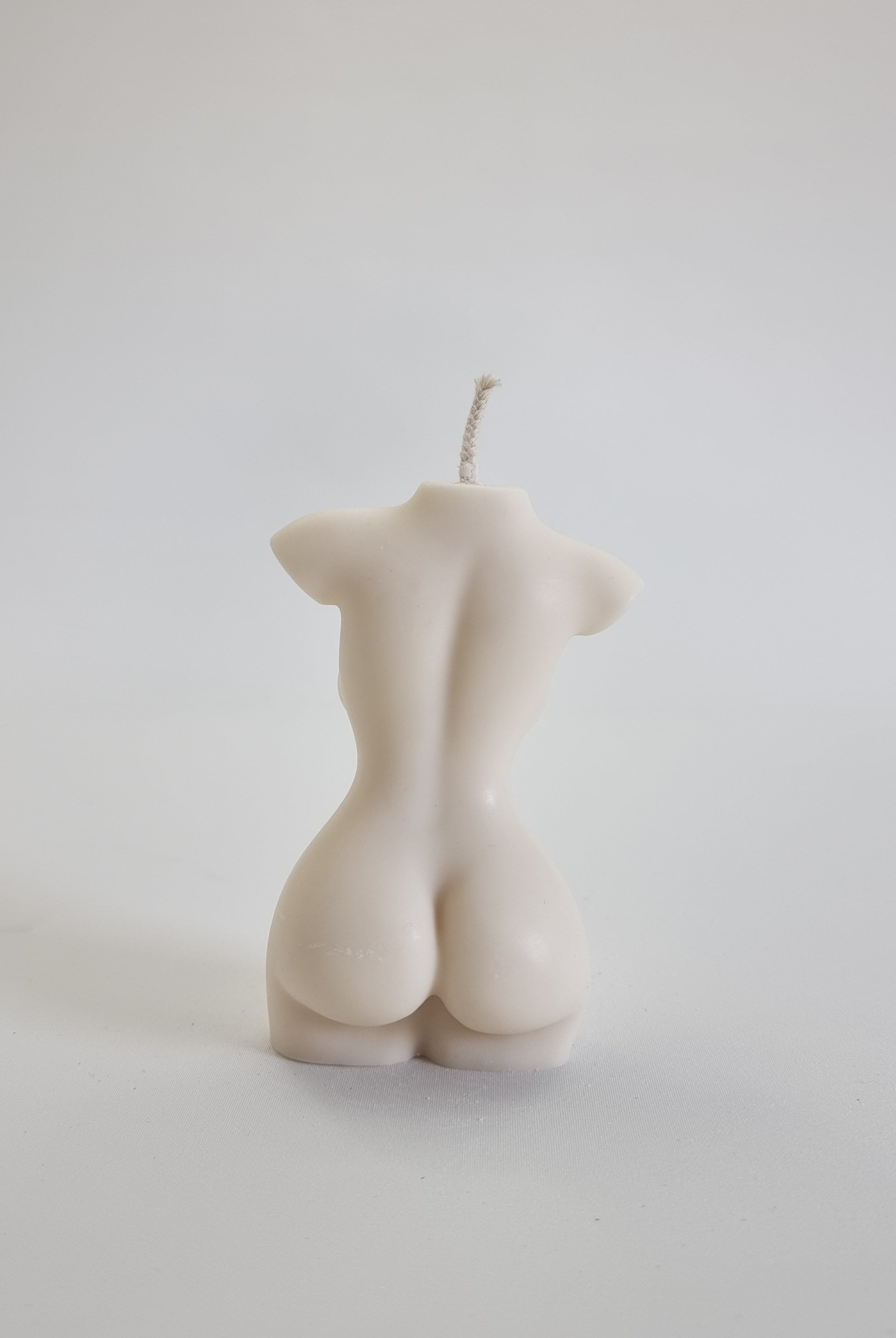 Curvy Female Body Candle Mould (L) - 16cm 2 - Silicone Mould, Mold for DIY Candles. Created using candle making kit with cotton candle wicks and candle colour chips. Using soy wax for pillar candles. Sold by Myka Candles Moulds Australia