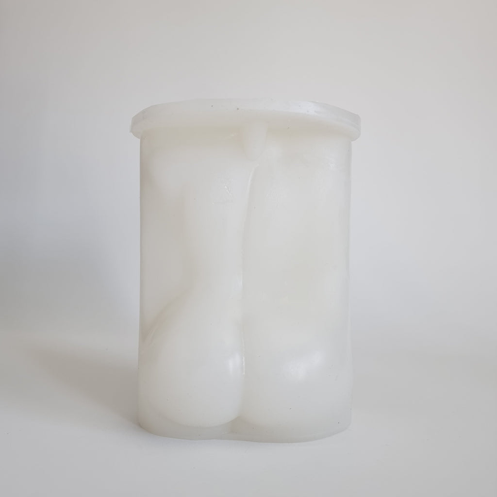 Curvy Female Candle Mould (XL) - 22cm 2 - Silicone Mould, Mold for DIY Candles. Created using candle making kit with cotton candle wicks and candle colour chips. Using soy wax for pillar candles. Sold by Myka Candles Moulds Australia