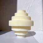 A premium Ribbed Chandelier Candle Mould silicone candle mold by MYKA Candles and Moulds, a versatile tool for soap, resin, and cake mould crafting.