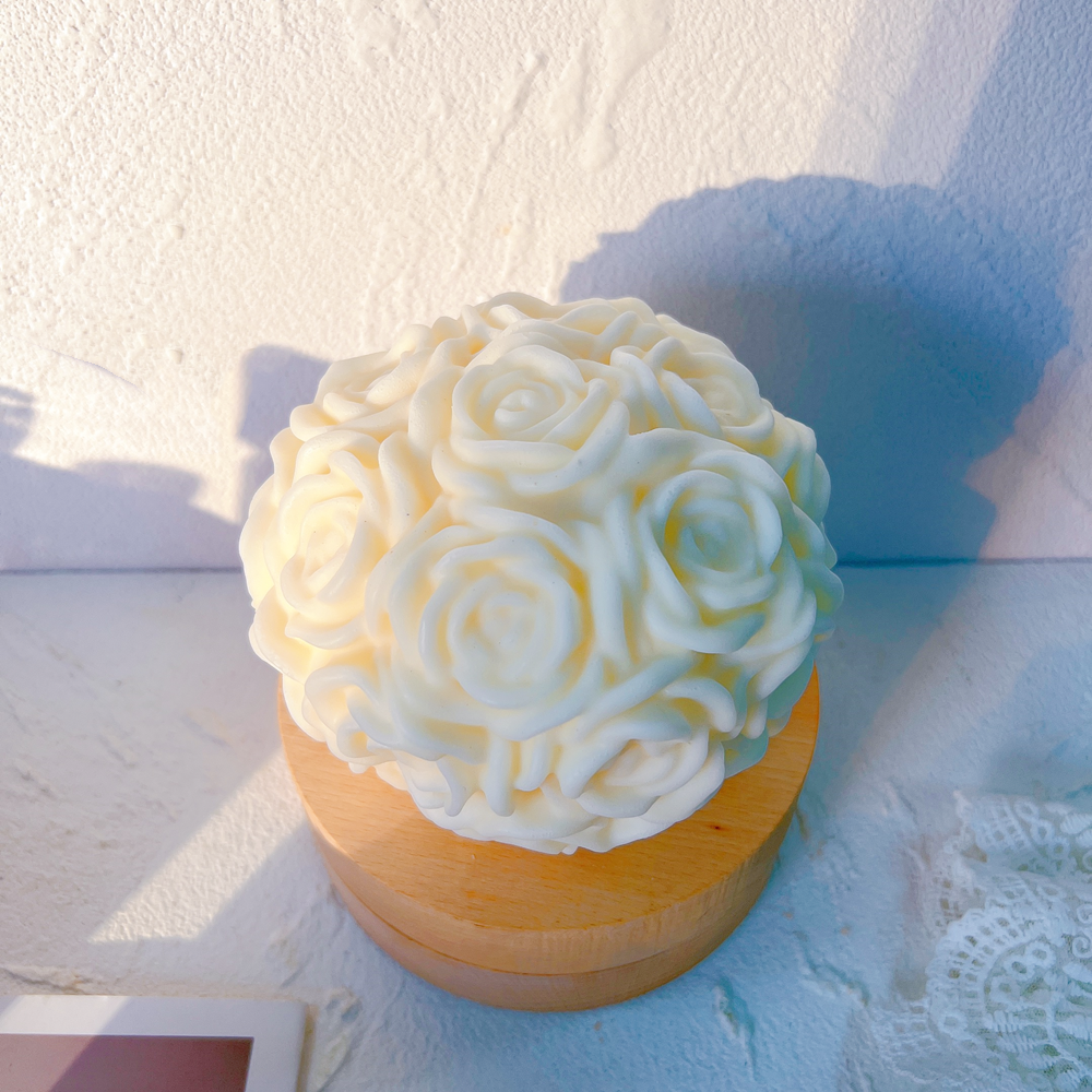 Precision-designed Rose Bunch Candle Moulds silicone candle mold by MYKA Candles and Moulds for resin moulds and gourmet cake mould designs.