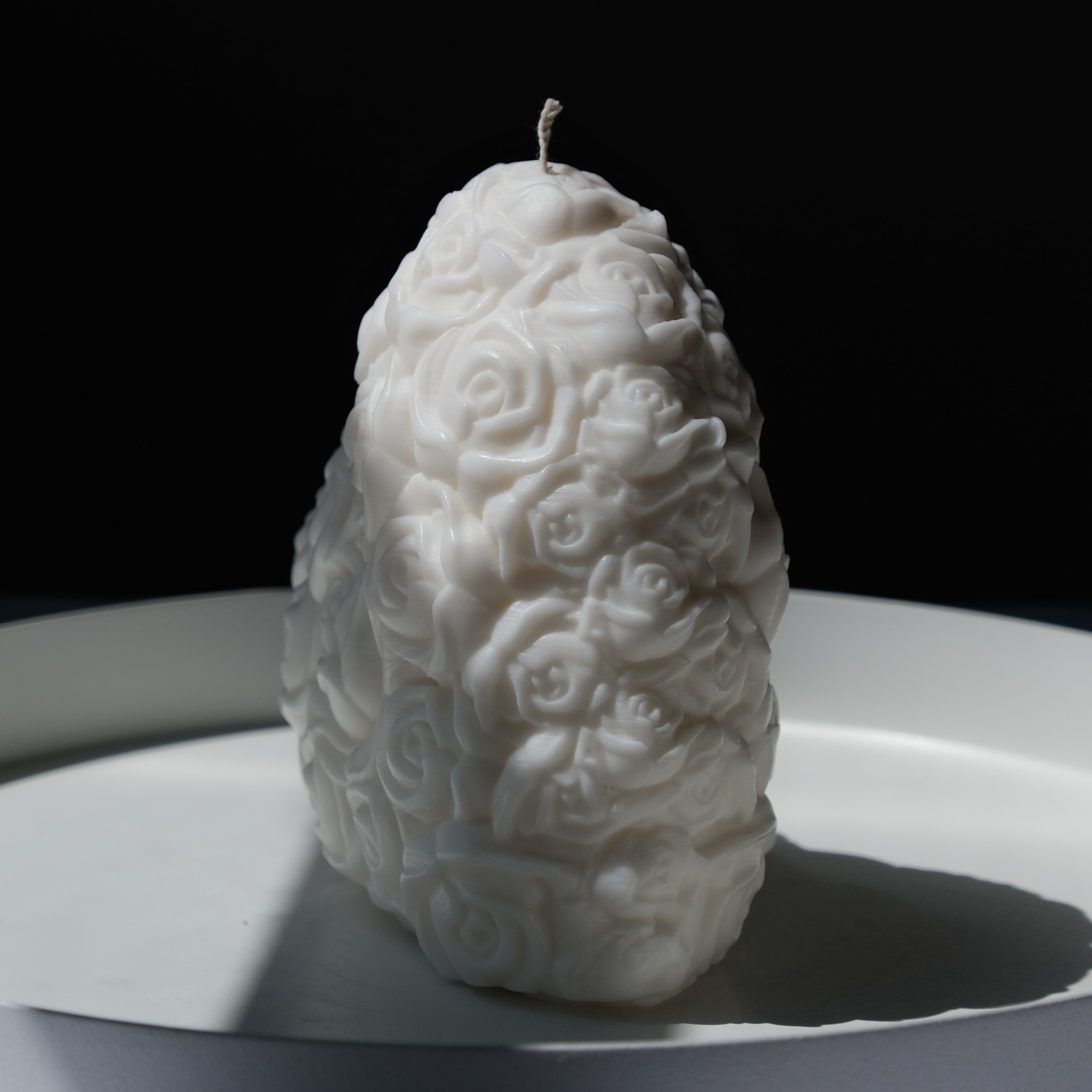 View of the Rose Heart Candle Mould silicone candle mould from MYKA Candles and Moulds, ideal for DIY soap moulds and cake mould projects.