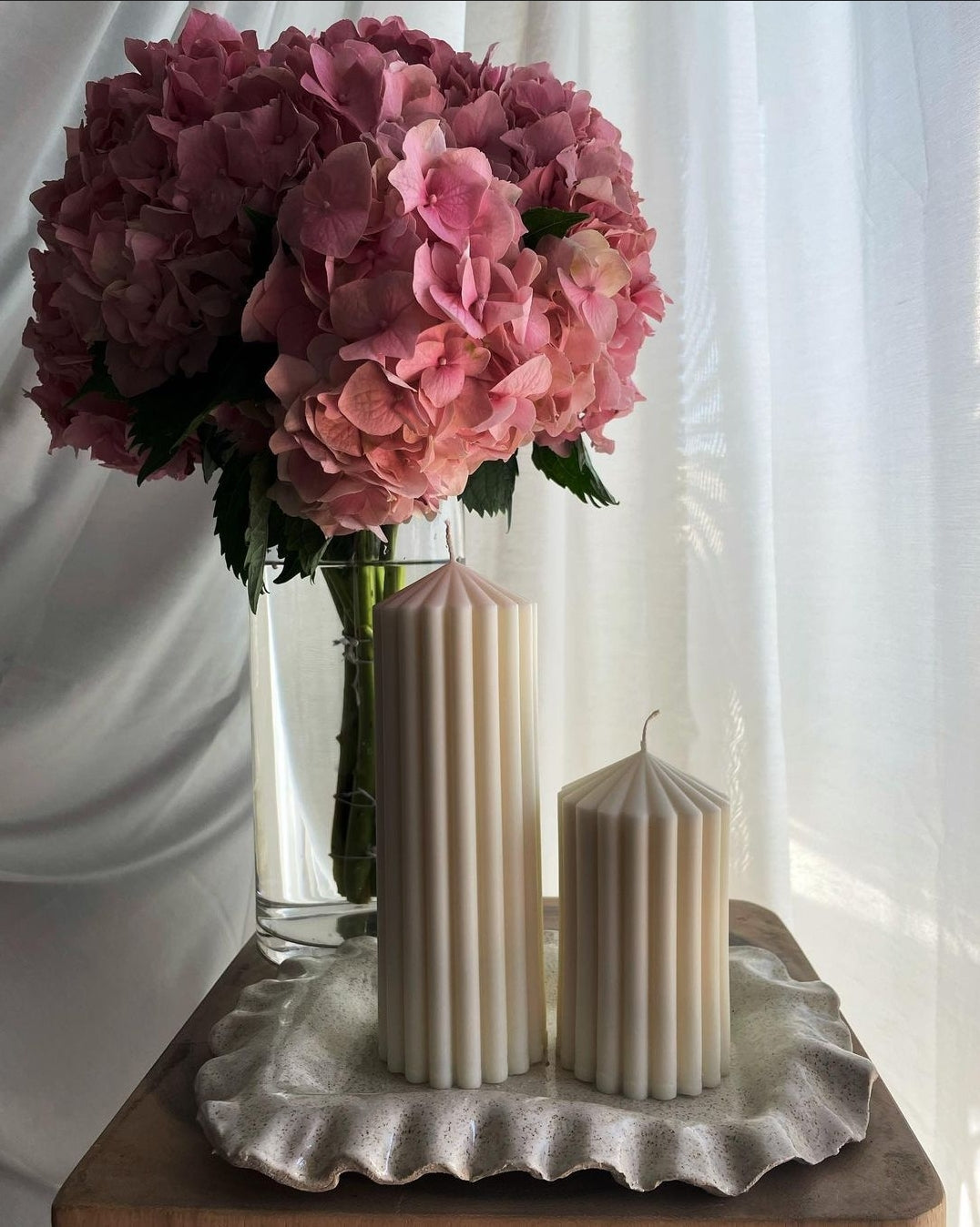 Circus Pillar Candle Moulds 1 - Silicone Mould, Mold for DIY Candles. Created using candle making kit with cotton candle wicks and candle colour chips. Using soy wax for pillar candles. Sold by Myka Candles Moulds Australia
