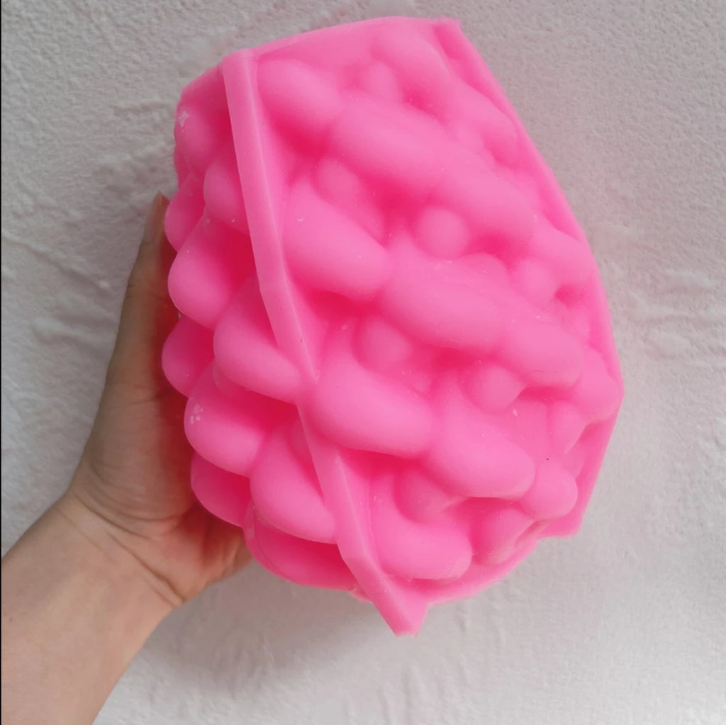 Lilypot Candle Moulds 4 - Silicone Mould, Mold for DIY Candles. Created using candle making kit with cotton candle wicks and candle colour chips. Using soy wax for pillar candles. Sold by Myka Candles Moulds Australia