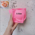 Large Rose Candle Moulds (Pink) 6 - Silicone Mould, Mold for DIY Candles. Created using candle making kit with cotton candle wicks and candle colour chips. Using soy wax for pillar candles. Sold by Myka Candles Moulds Australia