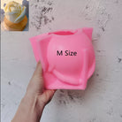 Large Rose Candle Moulds (Pink) 5 - Silicone Mould, Mold for DIY Candles. Created using candle making kit with cotton candle wicks and candle colour chips. Using soy wax for pillar candles. Sold by Myka Candles Moulds Australia