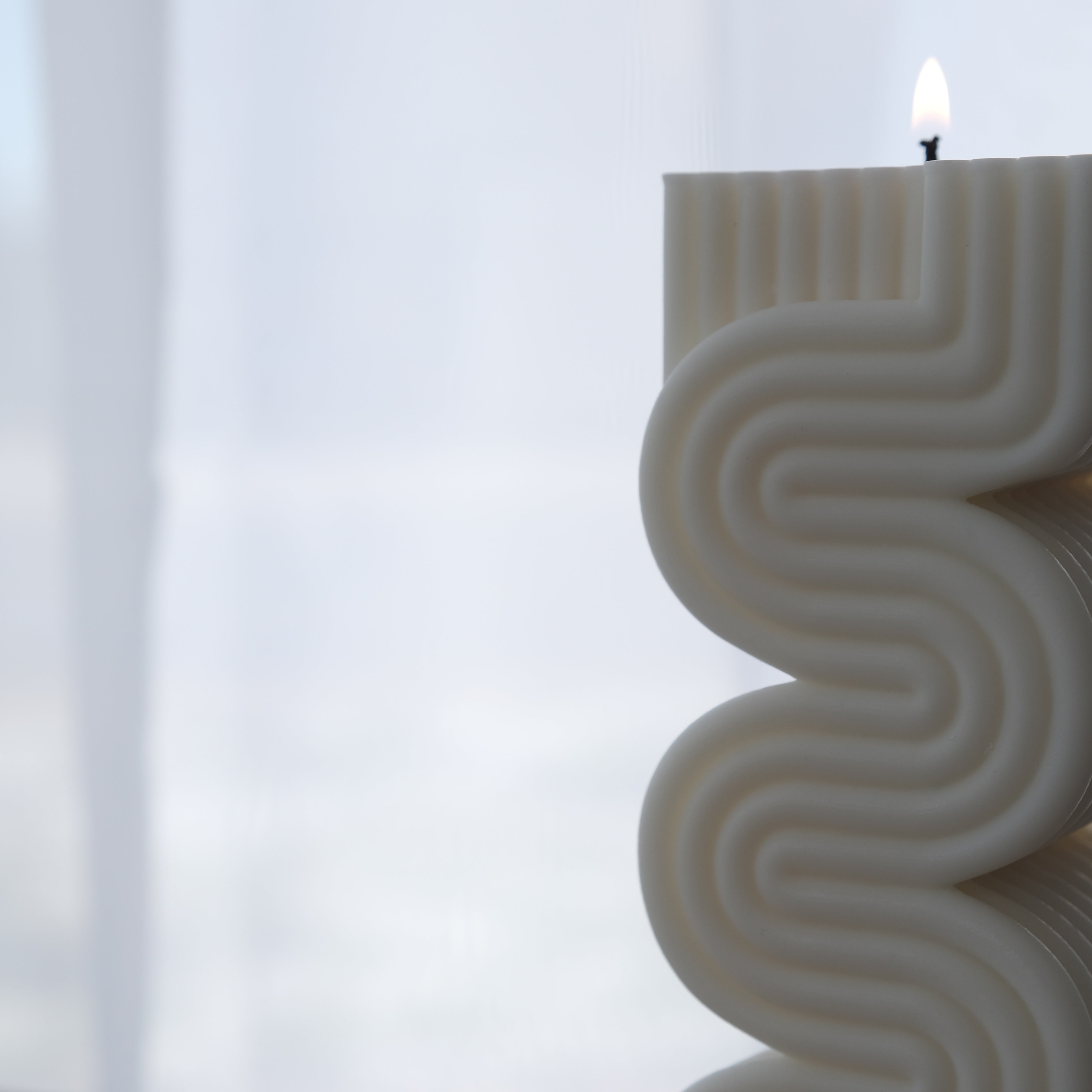 A premium Sienna Candle Mould silicone candle mold by MYKA Candles and Moulds, a versatile tool for soap, resin, and cake mould crafting.