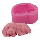 The Sleeping Puppy Candle Mould silicone candle mold by MYKA Candles and Moulds, featuring high detail for candle, soap, and baking moulds.