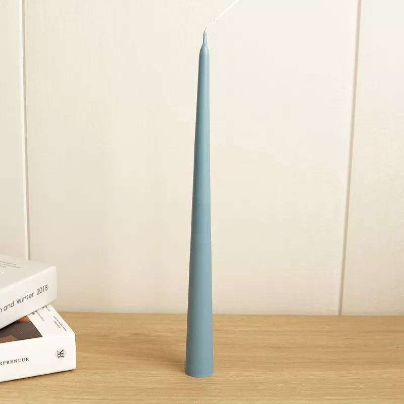 A premium Tapered Pillar Candle Mould silicone candle mold by MYKA Candles and Moulds, a versatile tool for soap, resin, and cake mould crafting.