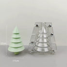 A Tiered Christmas Tree Acrylic Candle Moulds silicone candle mold by MYKA Candles and Moulds, the perfect multipurpose tool for soap, resin, and cake mould casting.