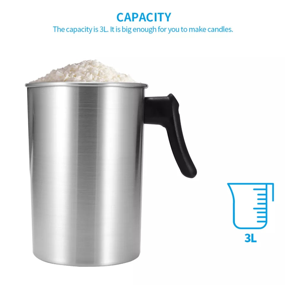 A high-performance Wax Melting Pot silicone candle mold from MYKA Candles and Moulds for resin art and vessel making.